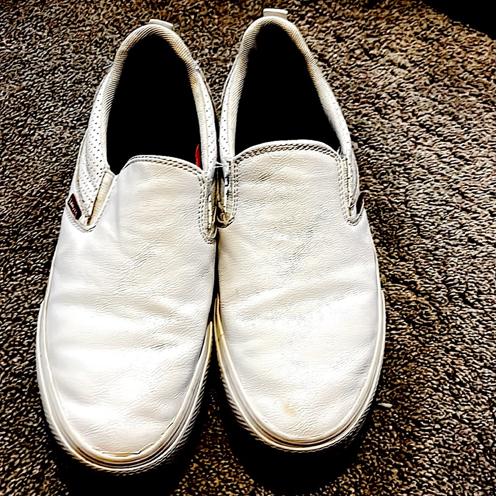 Levi’s white flats